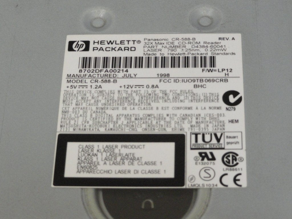 PR03212_CR-588-B_HP/Panasonic CD ROM 32x IDE Grey - Image5
