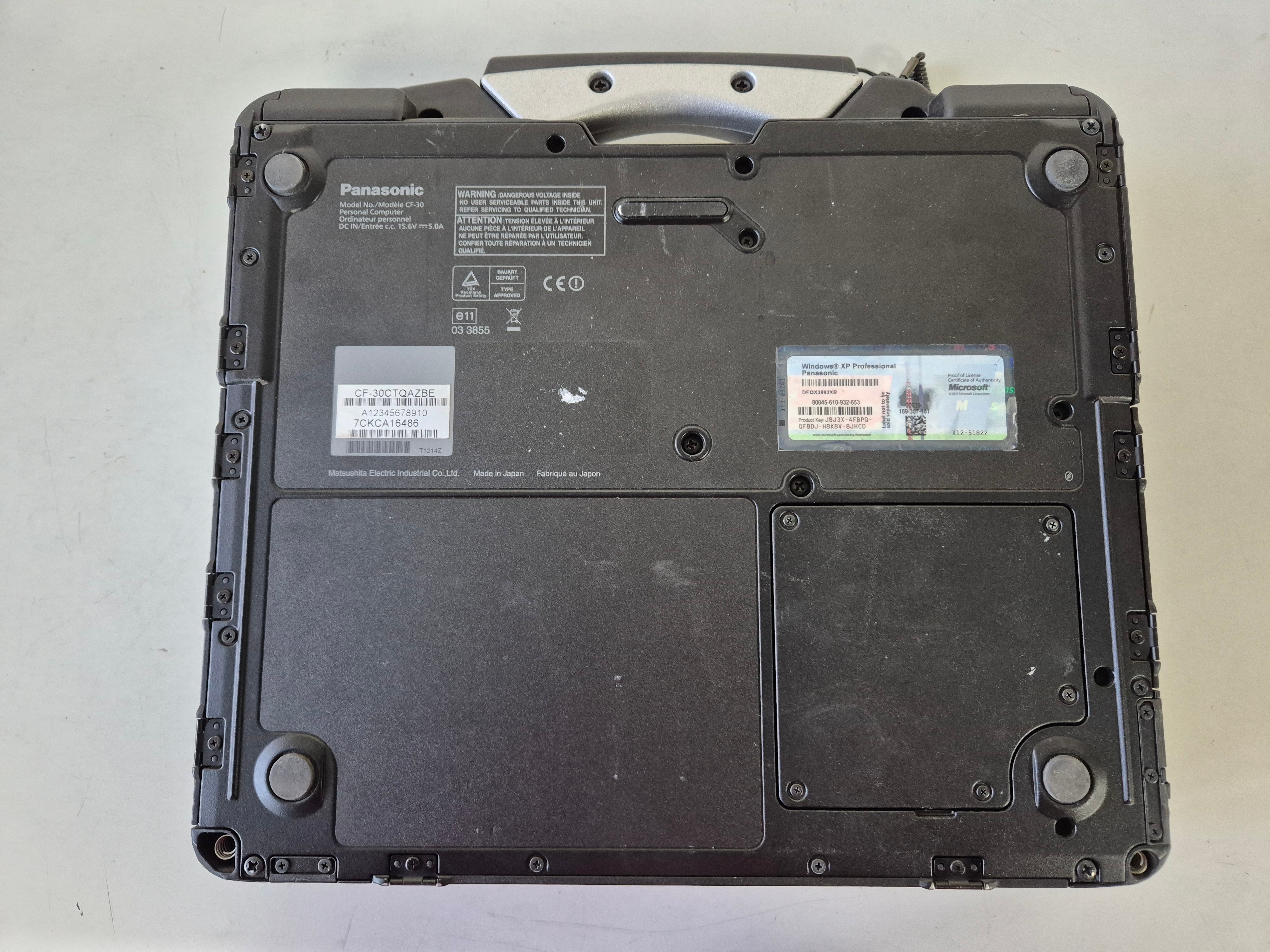 Panasonic ToughBook CF-30 80GB HDD 1GB RAM Intel Core Duo 1.6GHz NO OS ( CF-30CTQAZBE ) USED