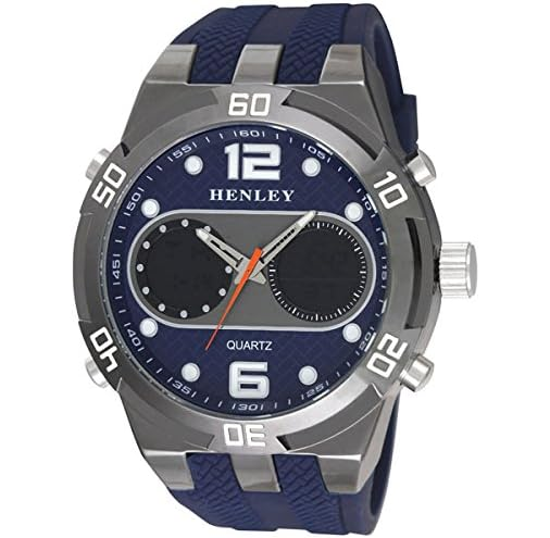 HENLEY Mens Fashion Ana-Digi Watch - Blue NEW OLD STOCK