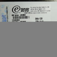 9Z1066-039 - Seagate IBM 300GB SAS 15Krpm 3.5in eServer xSeries HDD in Caddy - Refurbished