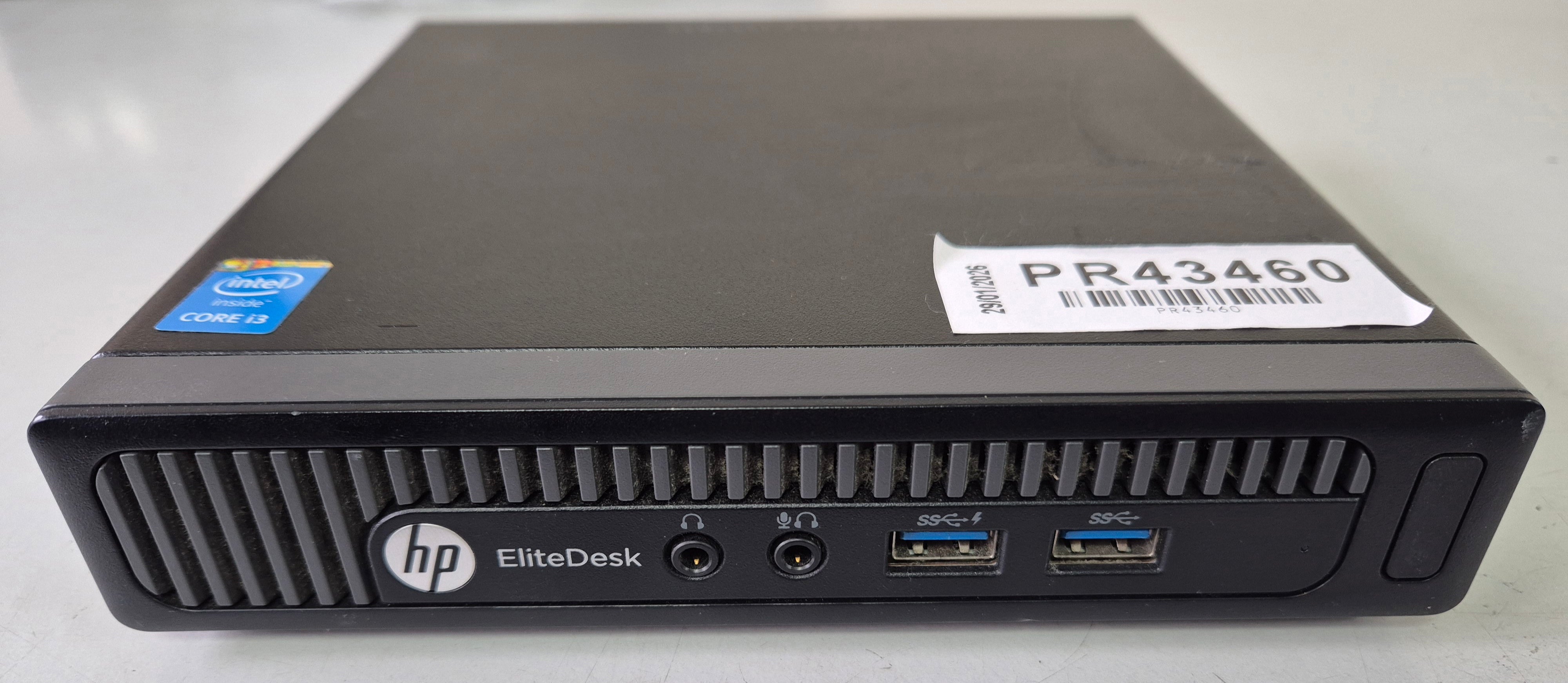 HP EliteDesk 800 G1 Desktop Mini 120GB SSD 4GB RAM i3-4160T 3.1GHz NO OS w/ adapter ( L9W49ET#ABU ) USED