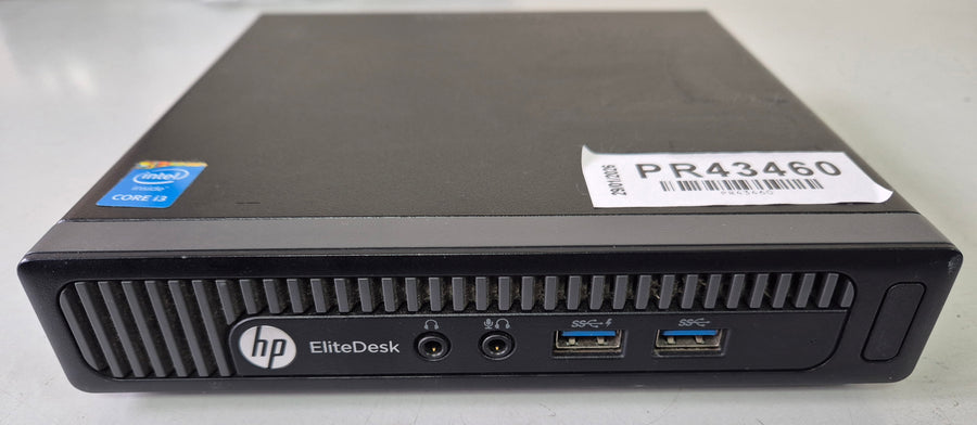 HP EliteDesk 800 G1 Desktop Mini 120GB SSD 4GB RAM i3-4160T 3.1GHz NO OS w/ adapter ( L9W49ET#ABU ) USED