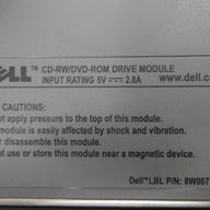 8W007-A01 - Dell CD-RW/DVD Notebook Drive - 24x CD Write - 24x CD Re-Write - 8x DVD Read - 24 x CD Read - Refurbished