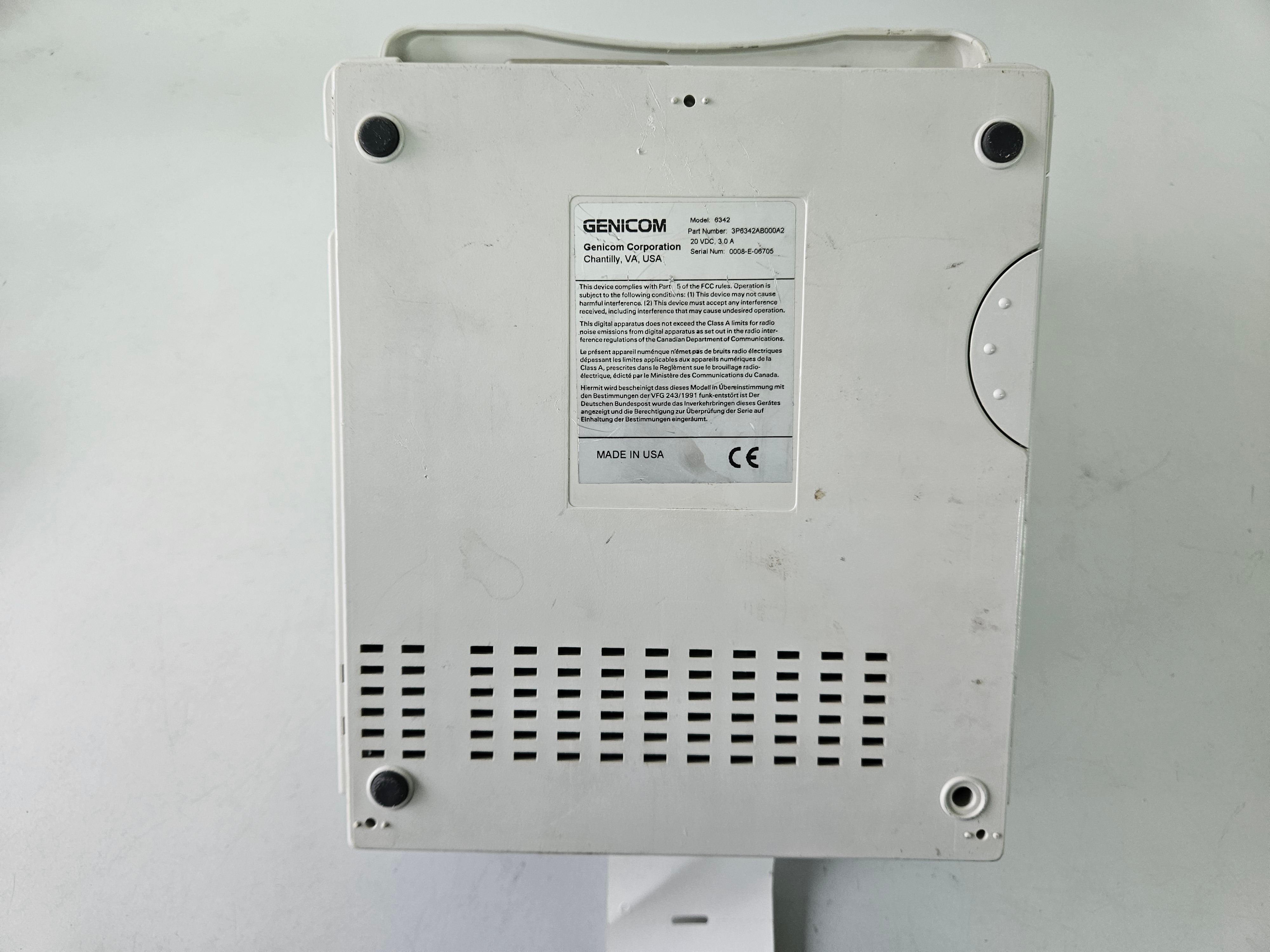 Genicom 6342 Thermal Barcode Label Printer NO PSU ( 3P6342AB000A2 ) SPR
