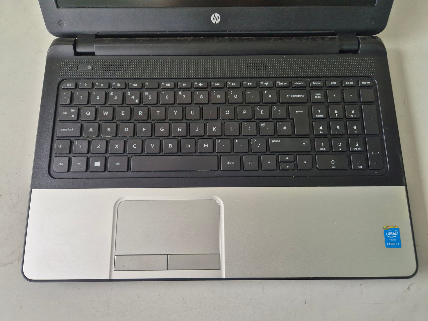 HP 350 G1 500GB HDD DVD 4GB RAM i3-4005U 1.7GHz NO OS 15.6" Battery Unknown NO ADAPTER ( F7Y65EA#ABU ) USED