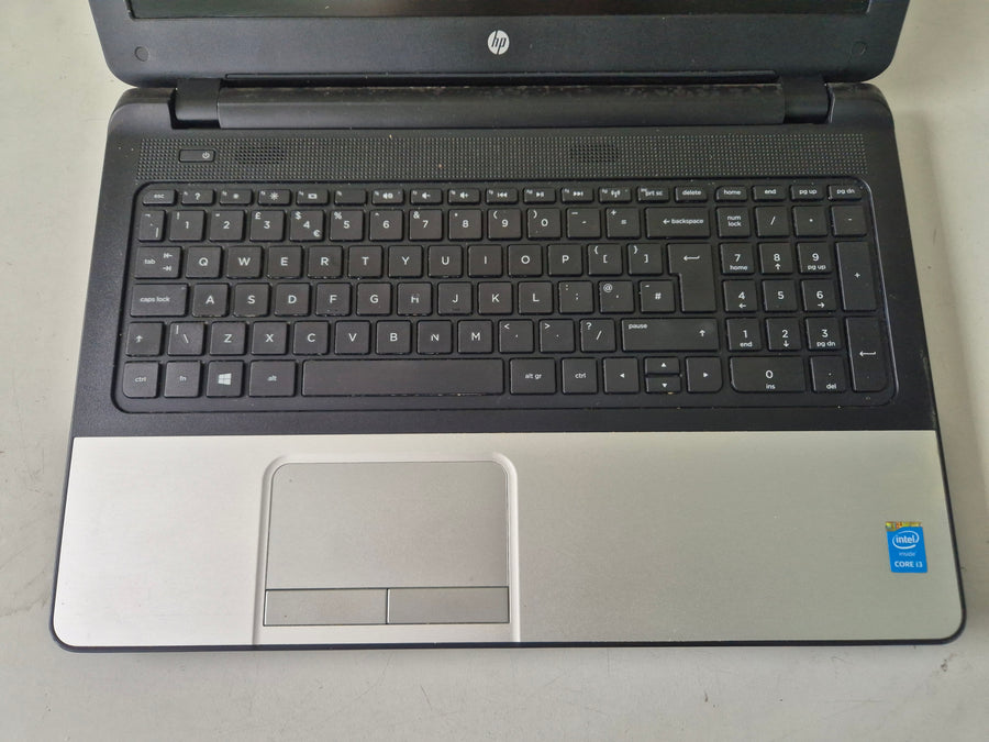 HP 350 G1 500GB HDD DVD 4GB RAM i3-4005U 1.7GHz NO OS 15.6" Battery Unknown NO ADAPTER ( F7Y65EA#ABU ) USED