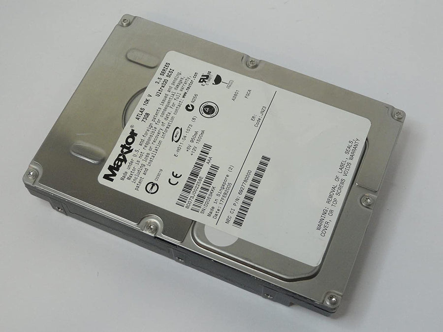 Maxtor 73GB SCSI 80 Pin 10Krpm 3.5in HDD ( 8D073J0 ) REF