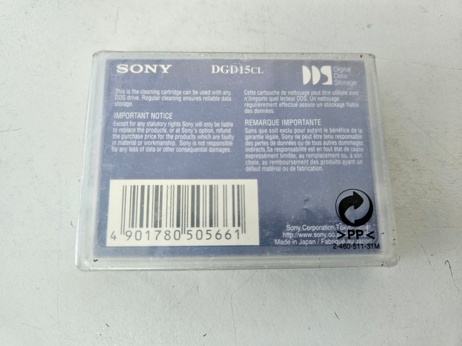 Sony 15m/50ft Computer Grade DDS Cleaning Cartridge ( DGD15CL ) NEW