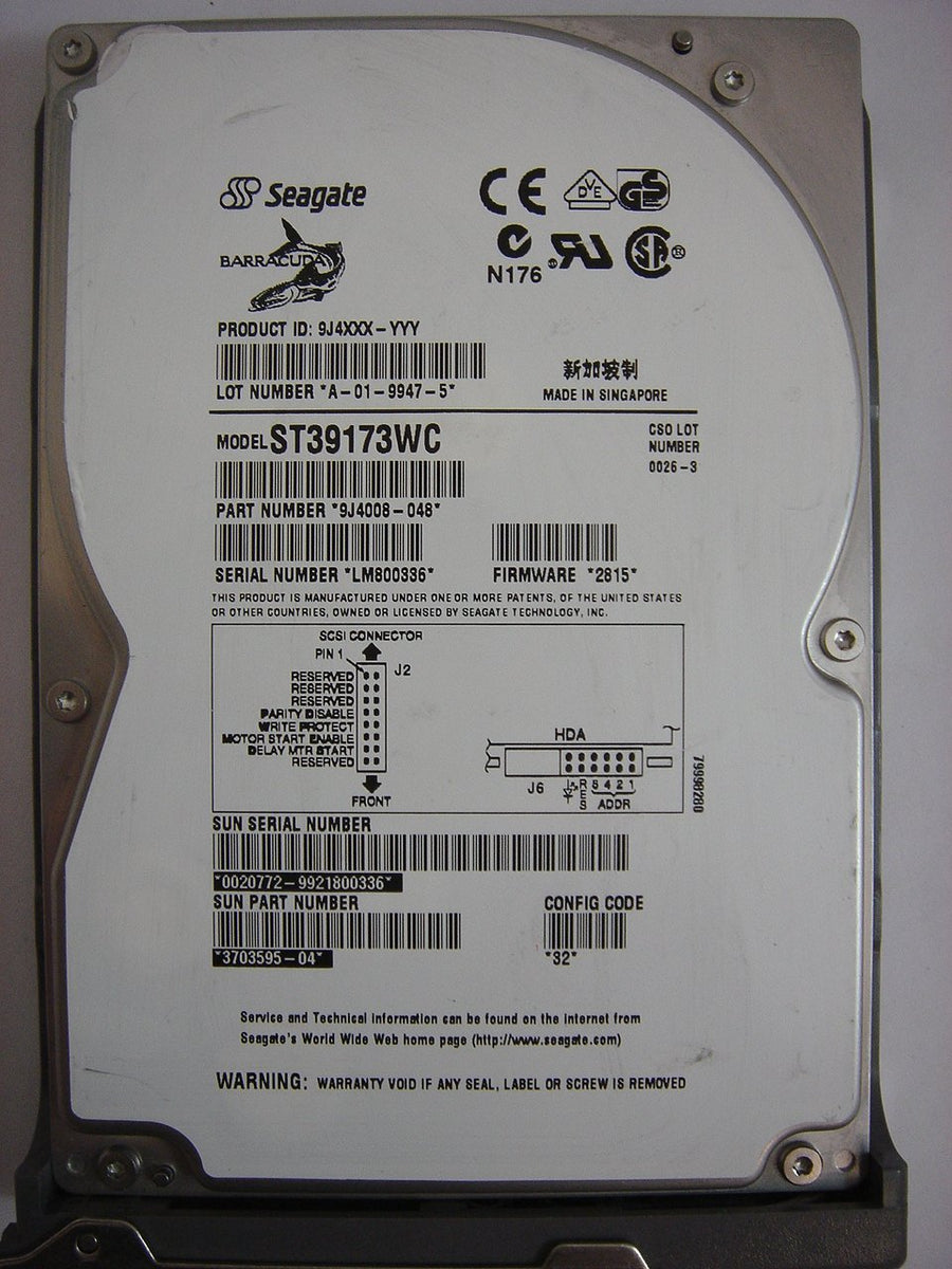 PR04435_25L1991_Sun/IBM 9.1Gb SCSI 80pin 3.5in HDD with Spud - Image2