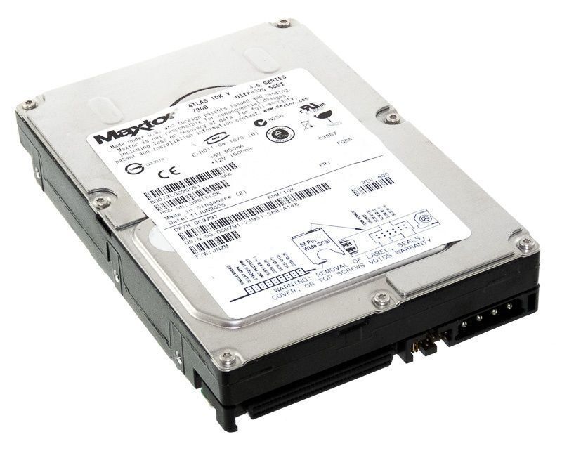Maxtor Dell 73GB SCSI 68Pin 10Krpm 3.5" HDD ( 8D073L0 0C9791 ) REF