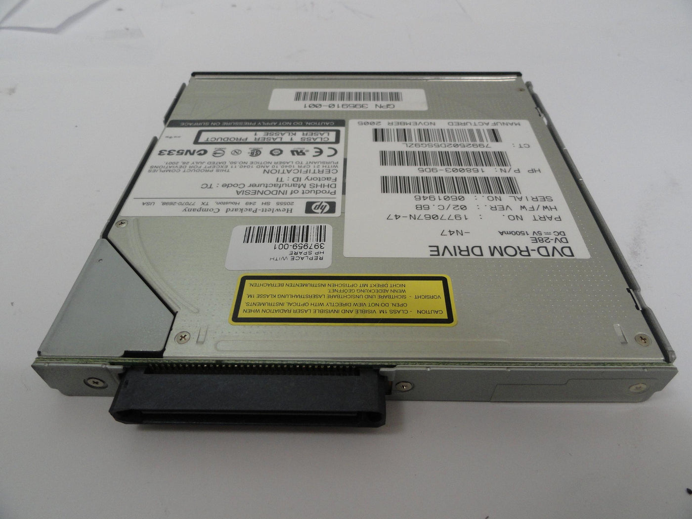 PR18428_168003-9D5_HP / Teac Black 5.25in Slimline DVD Drive - Image2