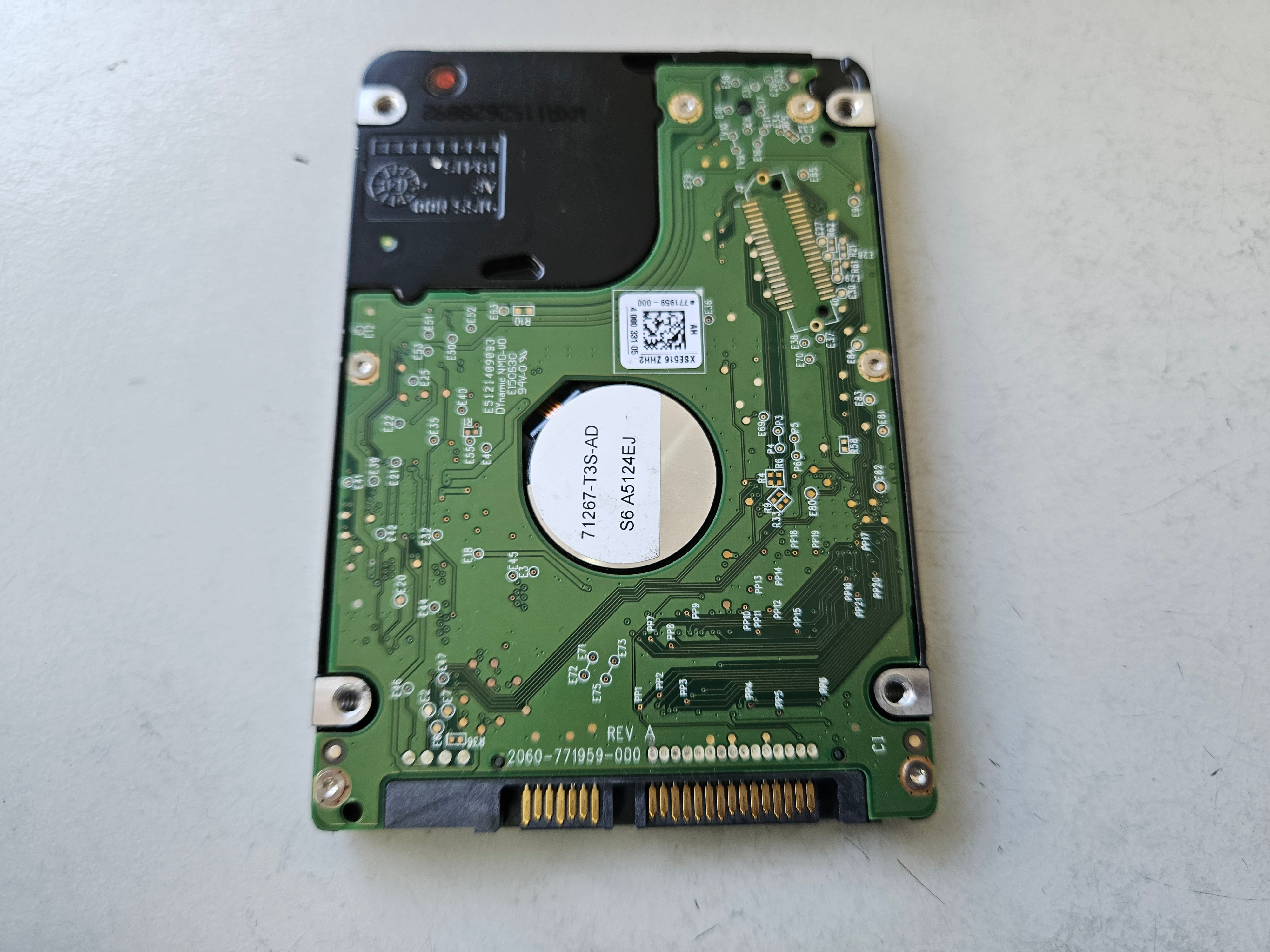 Western Digital 500GB 5400RPM SATA 2.5in HDD ( WD5000LUCT-63C26Y0 ) USED
