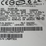 PR06003_0A56411_Hitachi 80GB SATA 5400rpm 2.5in HDD - Image3