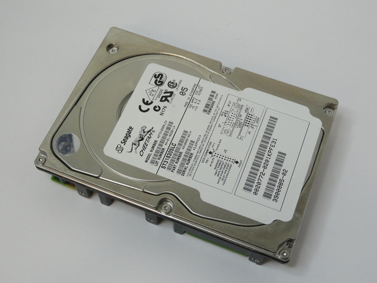 9V8006-021 - Seagate Sun 18.2GB SCSI 80 Pin 10Krpm 3.5in HDD - Refurbished