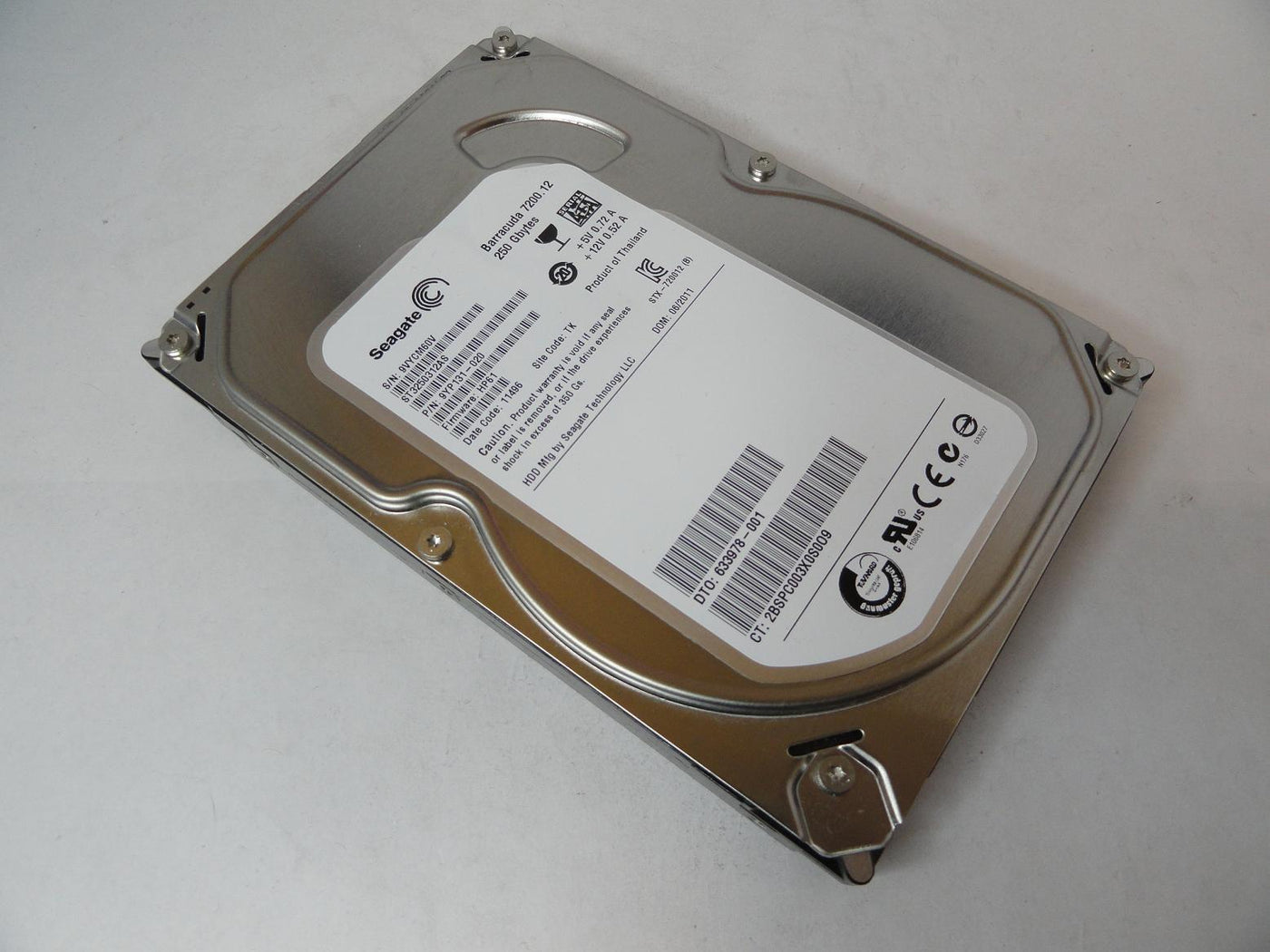 PR22893_9YP131-020_Seagate HP 250Gb SATA 7200rpm 3.5in HDD - Image3