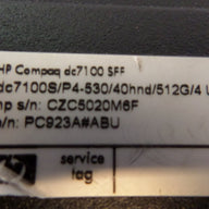 PR25953_PC923A#ABU_HP Compaq dc7100 Intel P4 3GHz 1Gb RAM SFF - Image5