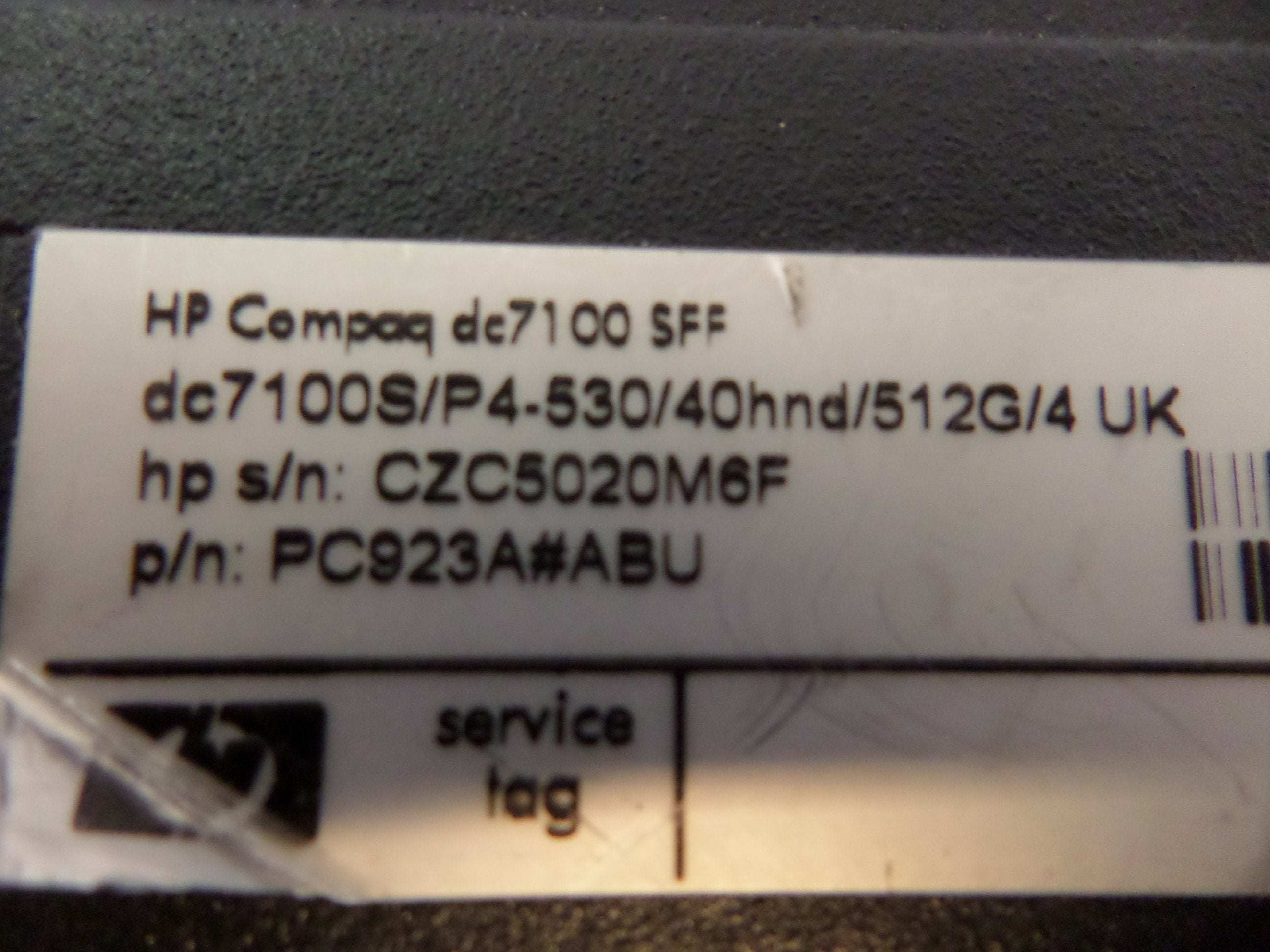 PR25953_PC923A#ABU_HP Compaq dc7100 Intel P4 3GHz 1Gb RAM SFF - Image5