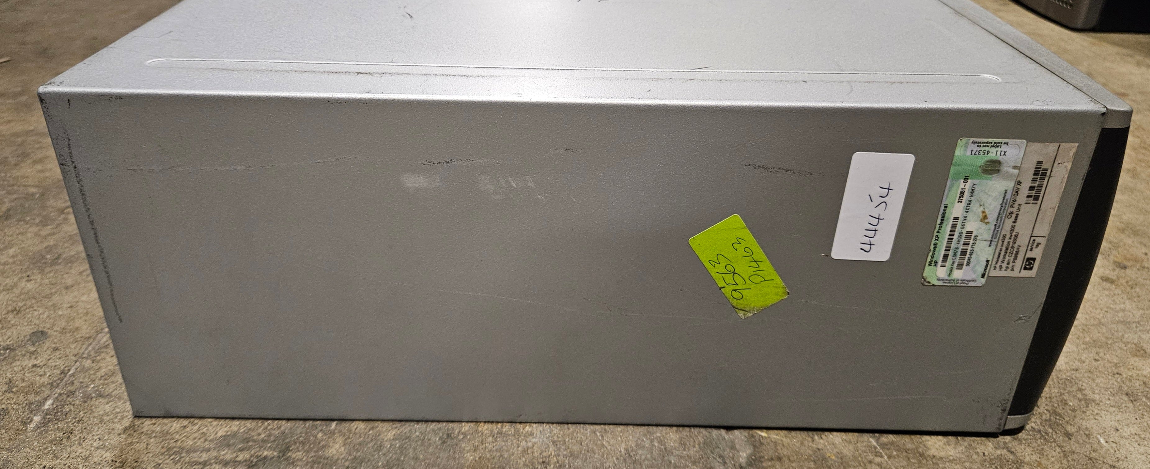 HP XW4300 Workstation 2GB RAM Pentium D 3.4GHz NO HDD NO OS DVD Dual DVI Nvidia Quadro FX WinXP Pro COA ( PS988AV ) USED