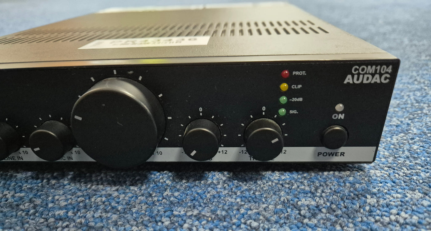 Audac Public Address Mixing Amplifier 70V/100V/4Ohm ( COM104 ) USED
