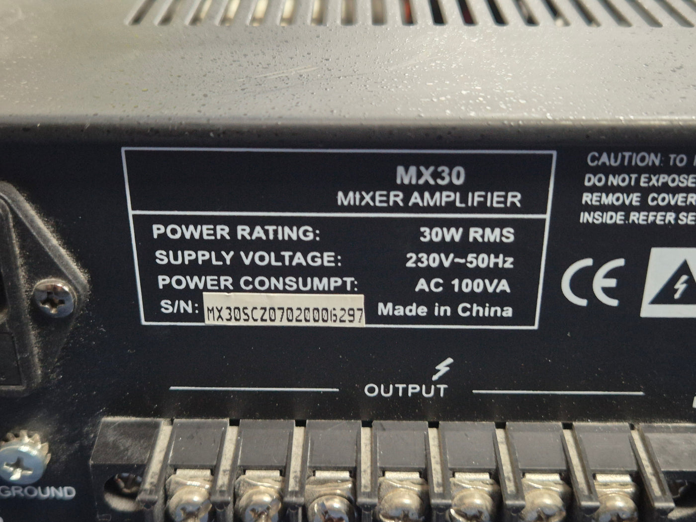 MajorCom 30W Mixer Amplifier ( MX30 ) USED
