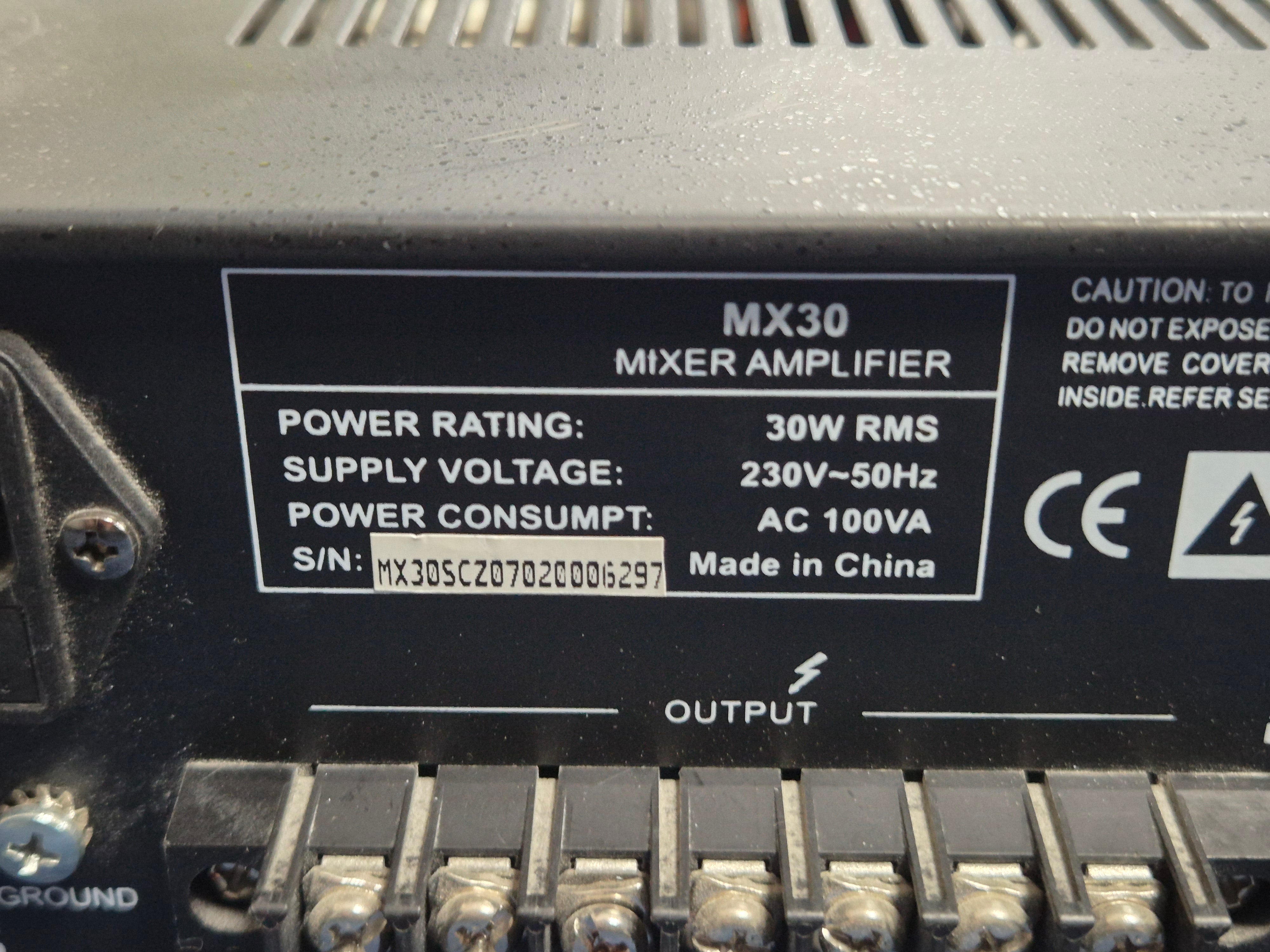 MajorCom 30W Mixer Amplifier ( MX30 ) USED