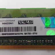 Samsung PC3-10600 4GB ECC Reg ( M393B5270CH0-CH9Q5 591750-171 595096-001 ) REF