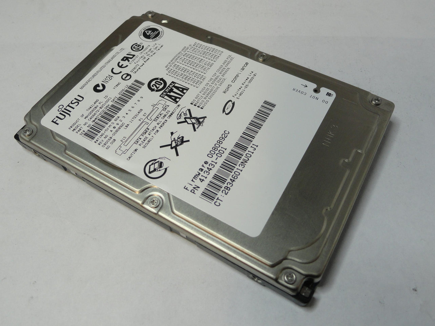 CA06672-B25100C1 - Fujitsu HP 60Gb SATA 5400rpm 2.5in HDD - Refurbished