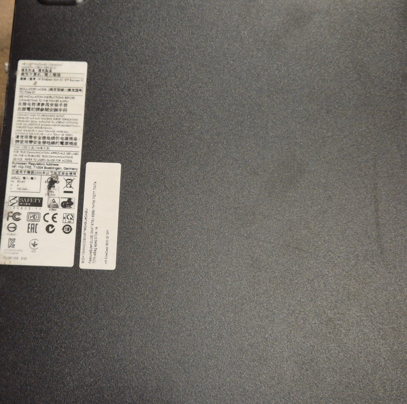 HP EliteDesk 800 G1 SFF 500GB HDD 8GB RAM DVD i5-4570s 3.2GHz Linux ( H5U03ET#ABU ) USED