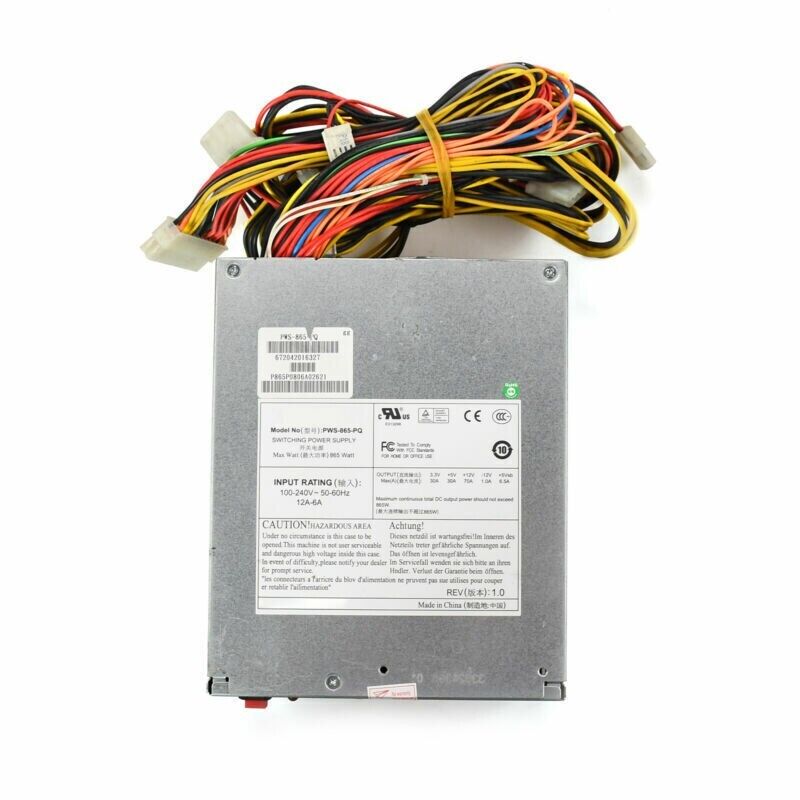 Supermicro 865W Multi-Output PS2/ATX Switching PSU ( PWS-865-PQ DPS-850CB A ) USED