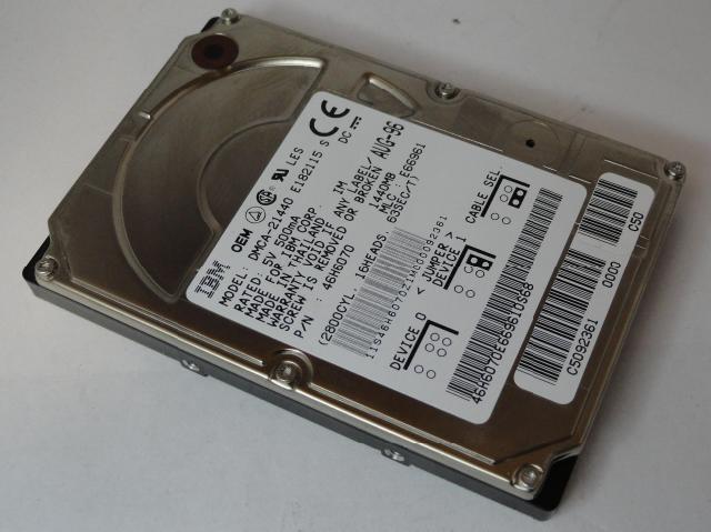 46H6070 - IBM 1.4Gb IDE 4200rpm 2.5in HDD - Refurbished