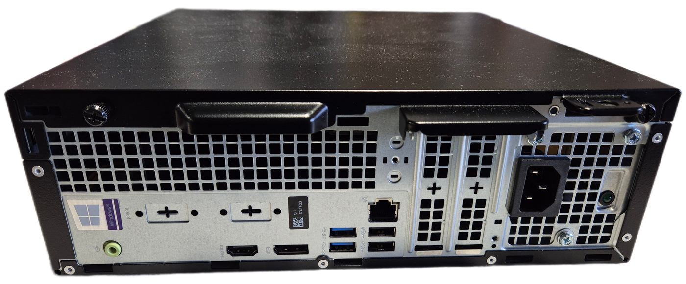 Dell Optiplex 3070 SFF 120GB SSD 8GB RAM DVD i5-9500 3GHz Win10 boxed w/ k.board & mouse USED