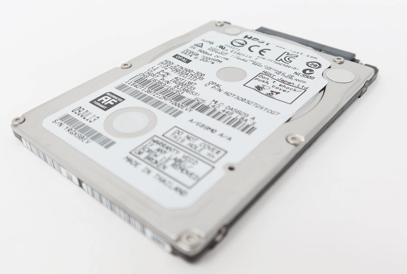 HGST Lenovo 320GB 7200RPM SATA 2.5in HDD ( HTS725032A7E635 0J38653 42T1387 16200533 0C65980 45K0685 ) USED
