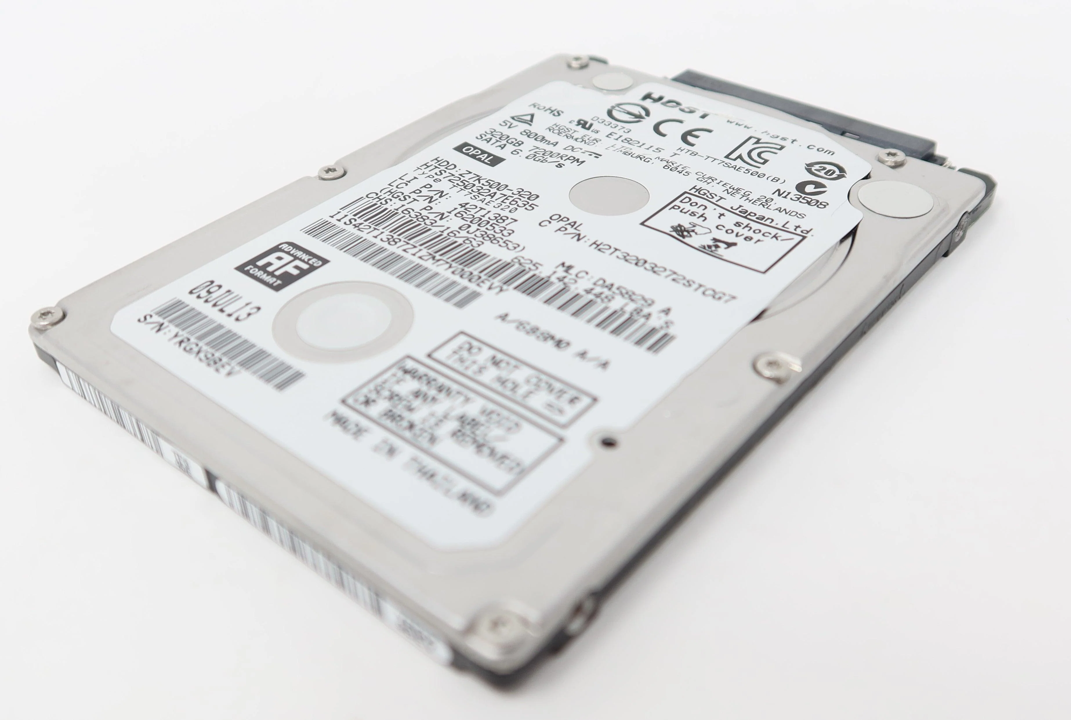HGST Lenovo 320GB 7200RPM SATA 2.5in HDD ( HTS725032A7E635 0J38653 42T1387 16200533 0C65980 45K0685 ) USED