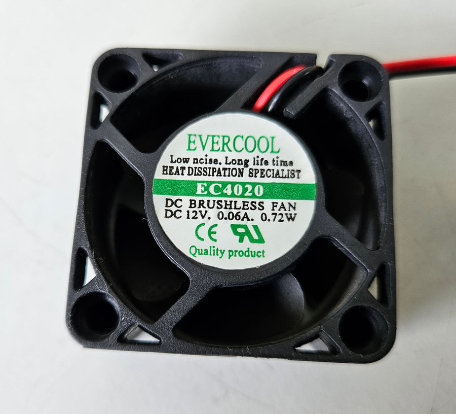 Evercool 12V 0.06A 0.72W DC Brushless Fans, 4Pin Molex 2Wire ( EC4020 ) USED