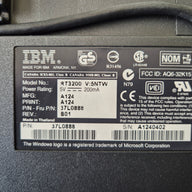 IBM RT3200 US Black Space Saver II PS/2 Wired Keyboard ( 37L0888 ) NOB