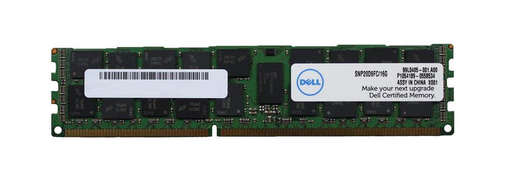 Samsung Dell 16GB DDR3-1600/PC3-12800 RDIMM 240-Pin CL11 ECc Reg ( M393B2G70EB0-YK0Q2 SNP20D6FC/16G ) NEW