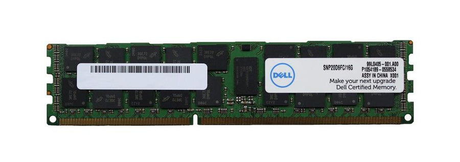 Samsung Dell 16GB DDR3-1600/PC3-12800 RDIMM 240-Pin CL11 ECc Reg ( M393B2G70EB0-YK0Q2 SNP20D6FC/16G ) NEW
