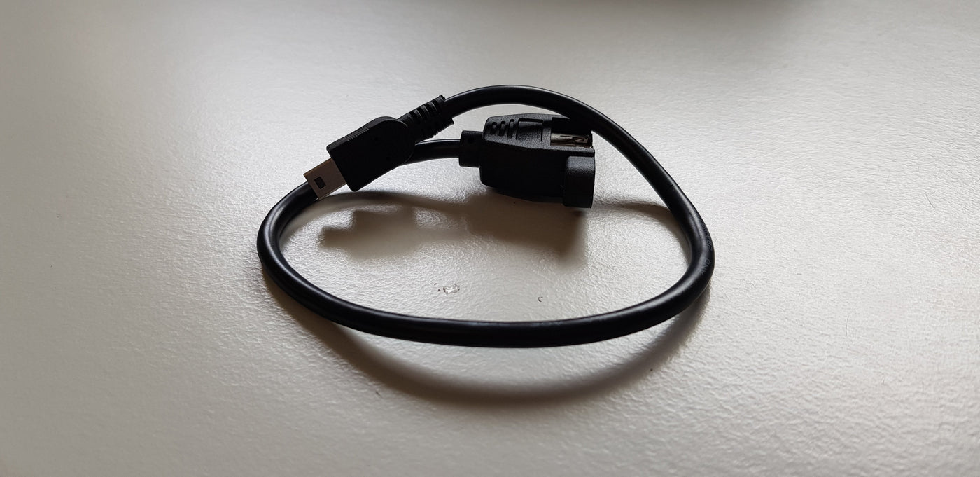 Sinforcon Panel Mount AF USB to mini USB Serial converter cable (CAB0007)