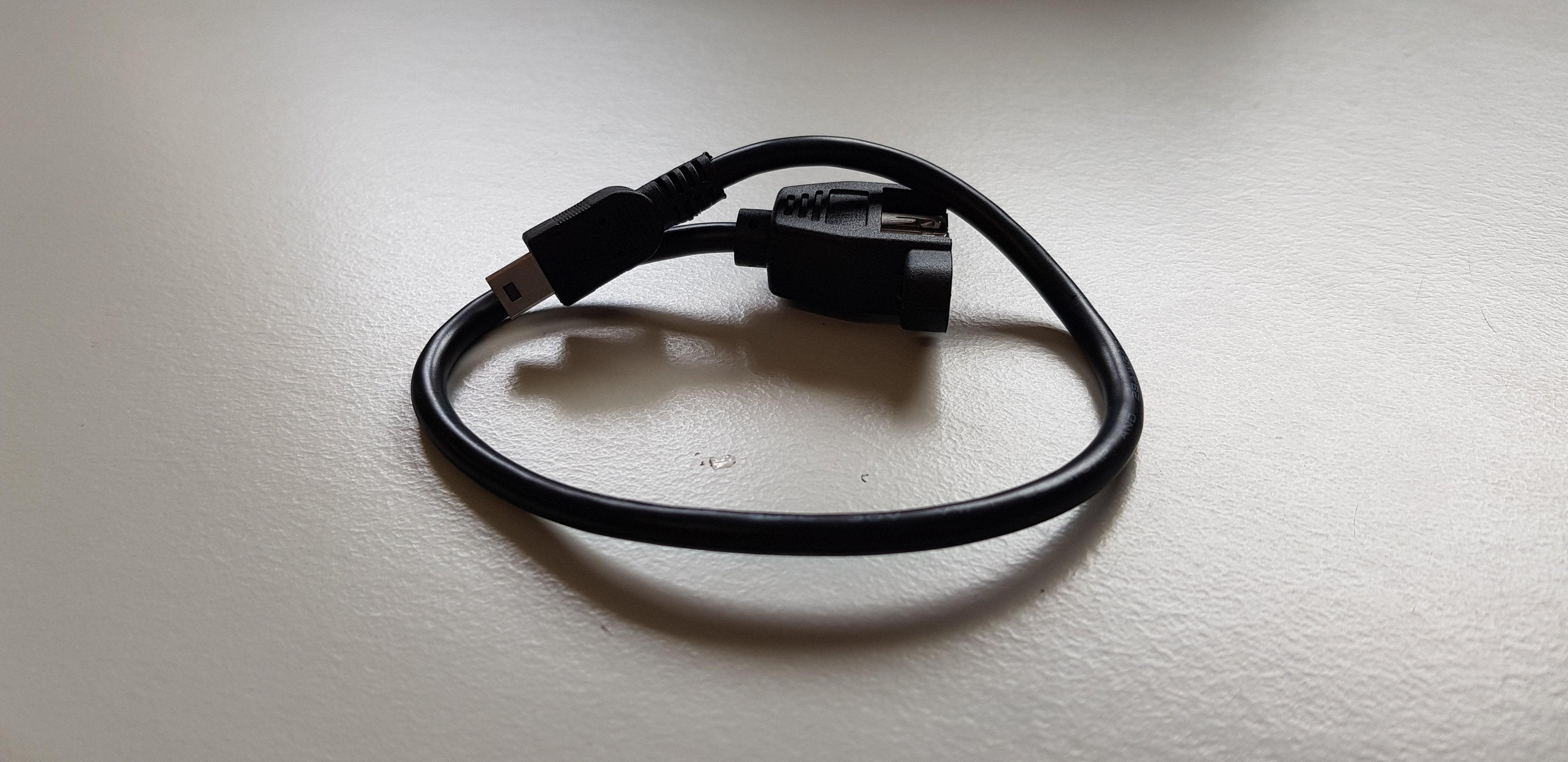 Sinforcon Panel Mount AF USB to mini USB Serial converter cable (CAB0007)