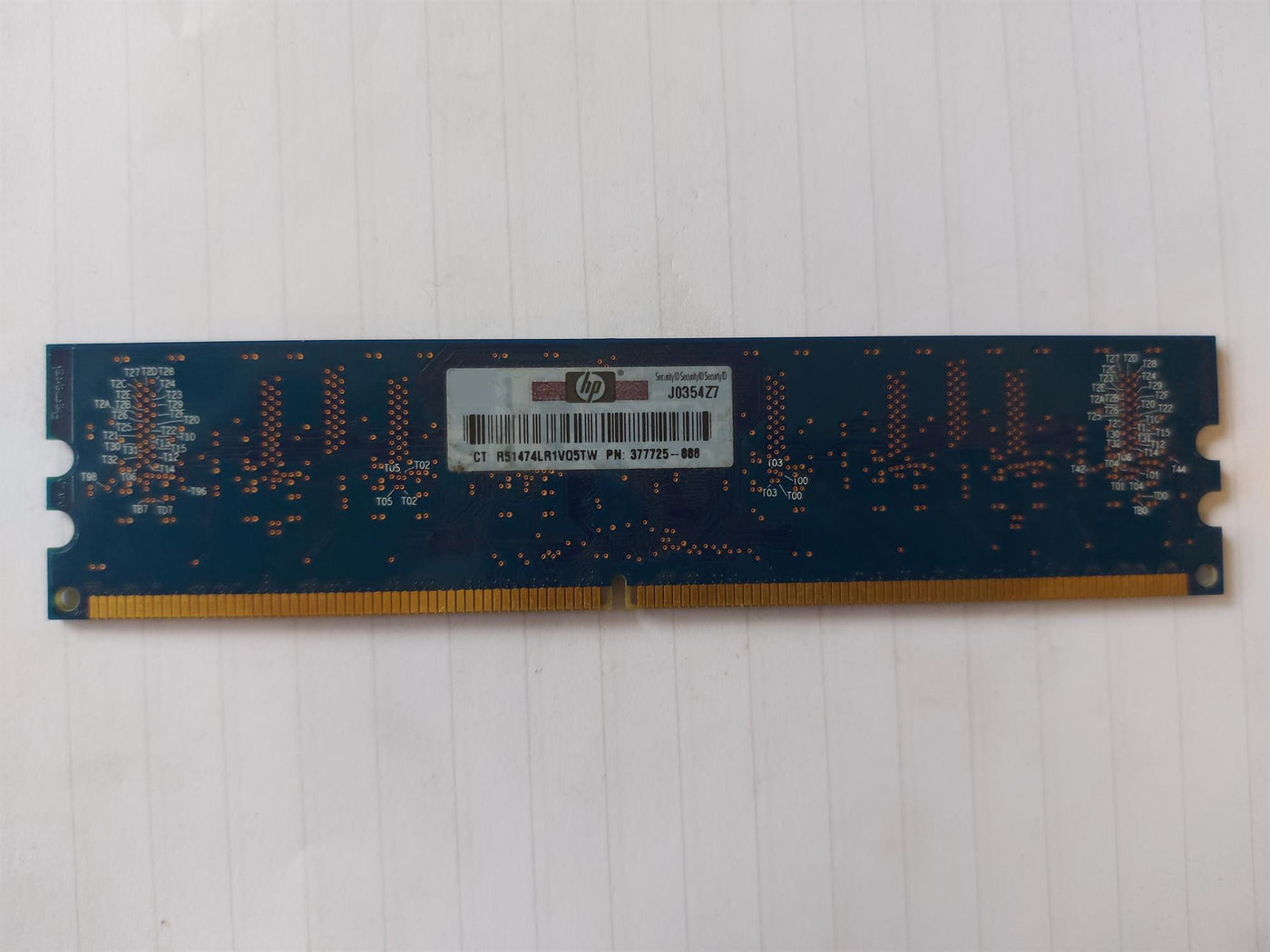 Ramaxel HP 512MB PC2-5300 667MHz NonECC Unbuffered CL5 DDR2 SDRAM UDIMM Memory Module (RML1520EJ38D6W-667 377725-888)