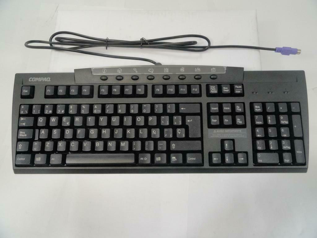 Compaq Spanish Keyboard Black ( 122659-078 SK-2860 164996-071 ) NOB