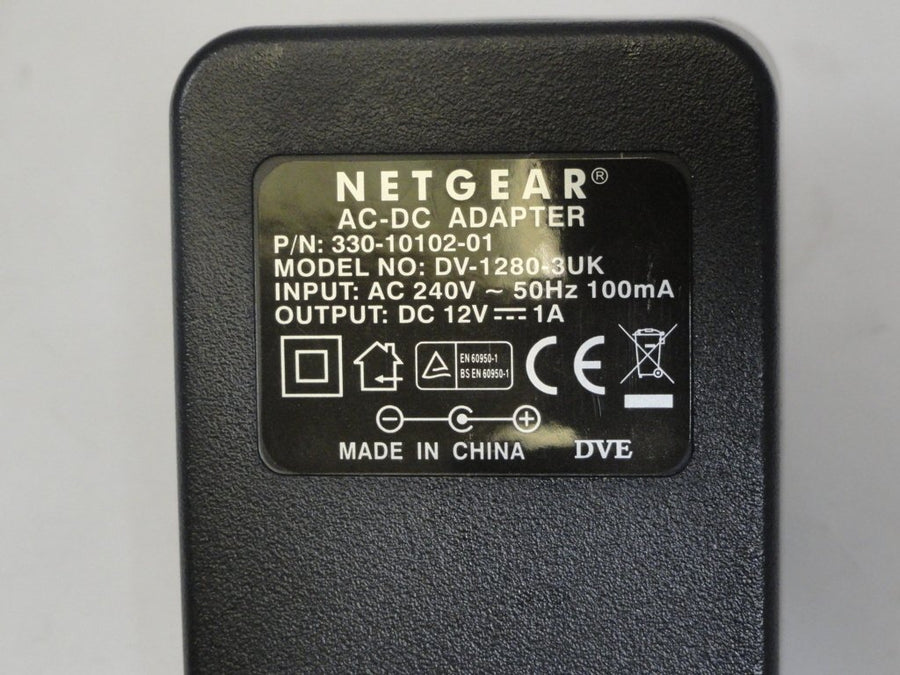 PR11895_DV-1280-3UK_Netgear 12V 1A UK Mains Power Adaptor - Image2