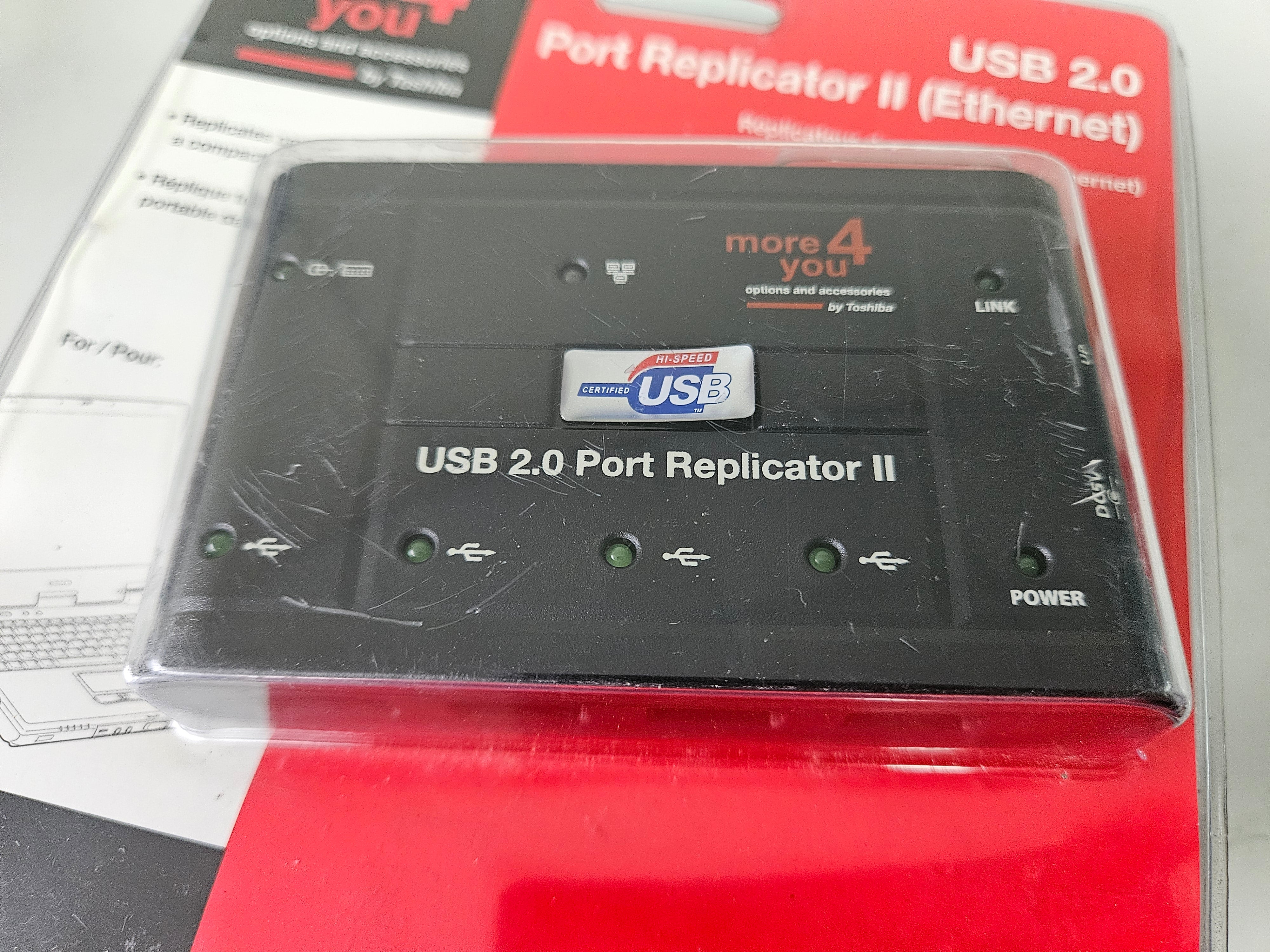 Toshiba More 4 You USB 2.0 Port Replicator II (UK) ( PX1173U-1PRP ) NEW
