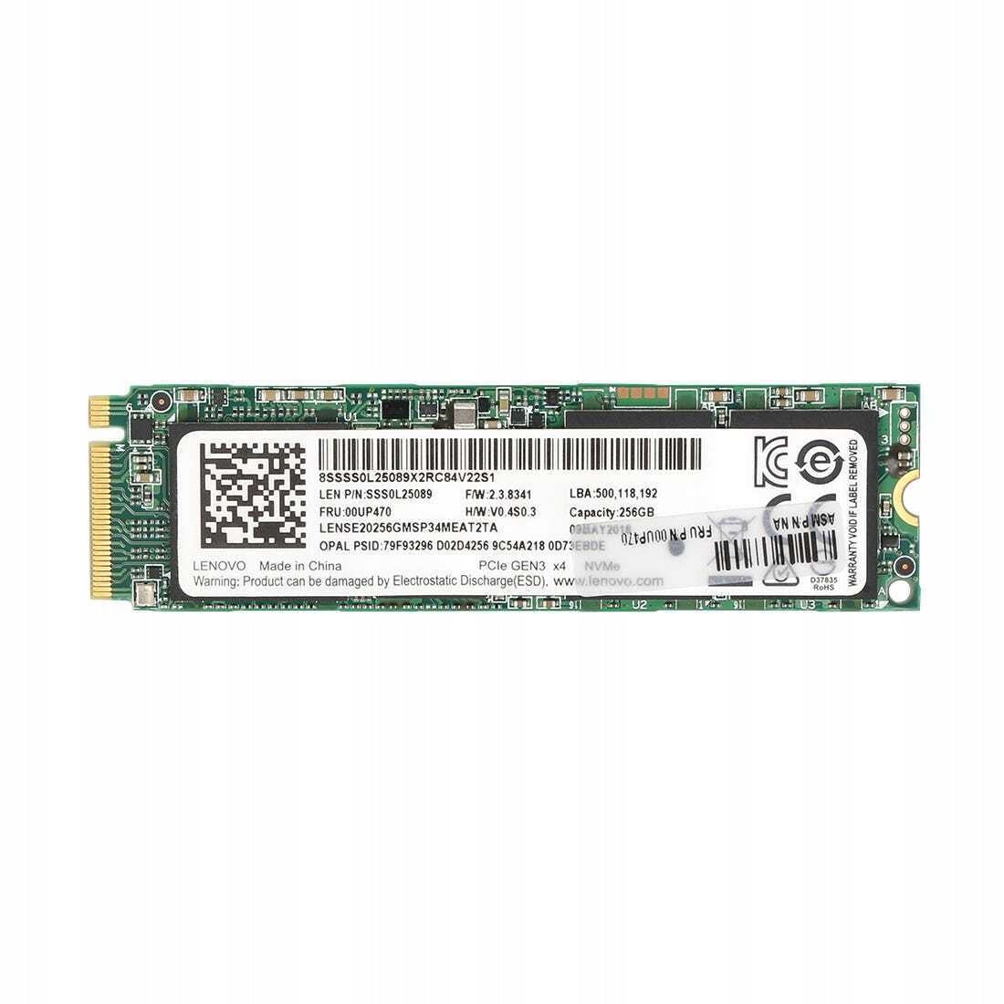 Lenovo 256GB MLC PCIe 3.0 x4 NVMe M.2 2280 Internal SSD ( SSS0L25089 00UP470 ) REF