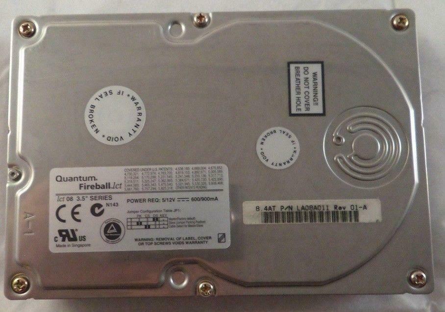 Quantum 8.4Gb 5400RPM IDE 3.5in HDD ( LA08A011 ) USED