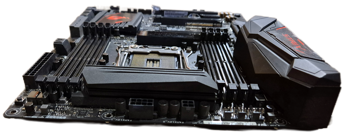 ASUS ROG STRIX X99 Gaming Motherboard LGA2011-3 DDR4 ATX - NO PCIEx4 connector USED