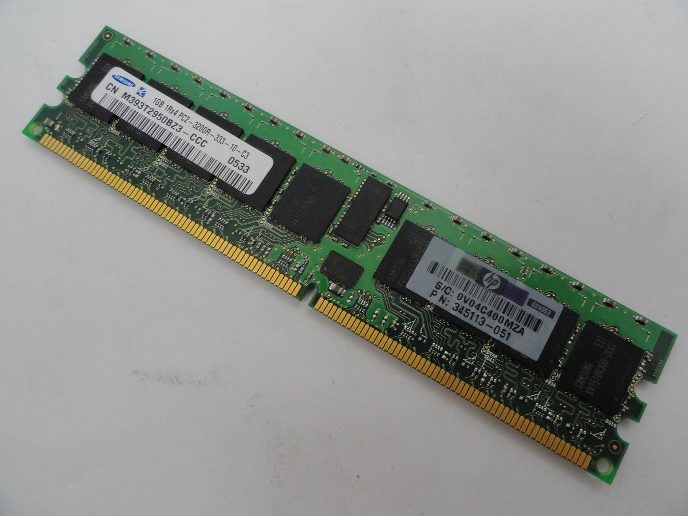 PR17149_PC2-3200R-333-10-C3_Samsung HP 1Gb PC2-3200 400MHz CL3 ECC REG RAM - Image3