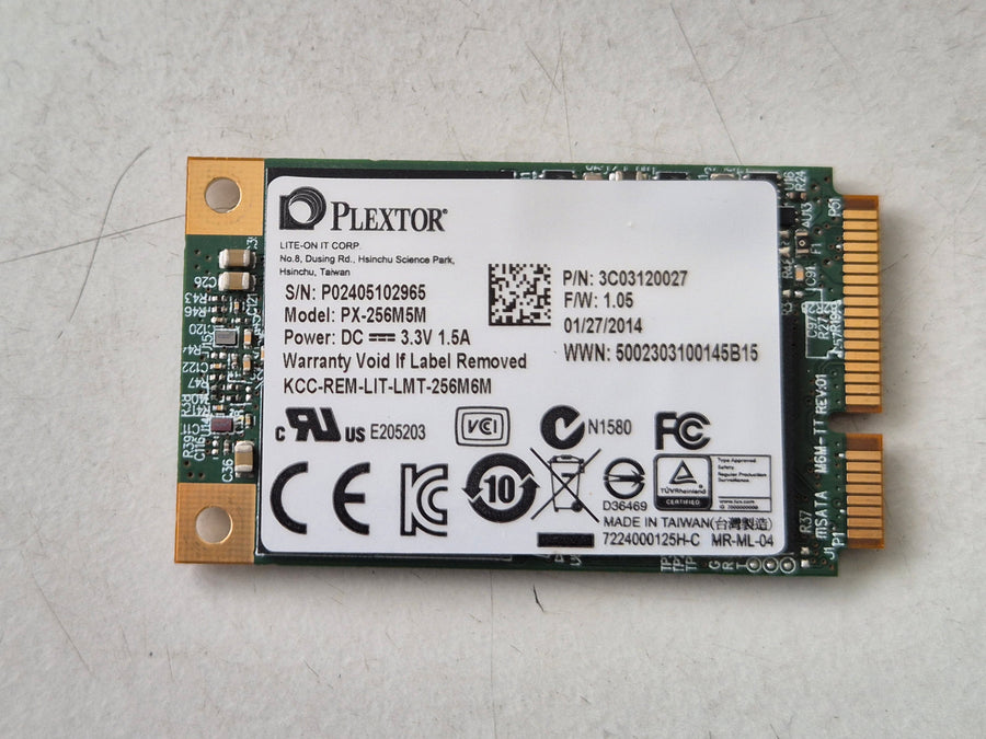 Plextor PX-256M5M 256GB 6Gb/S mSATA MLC Internal SSD ( 3C03120027 ) REF