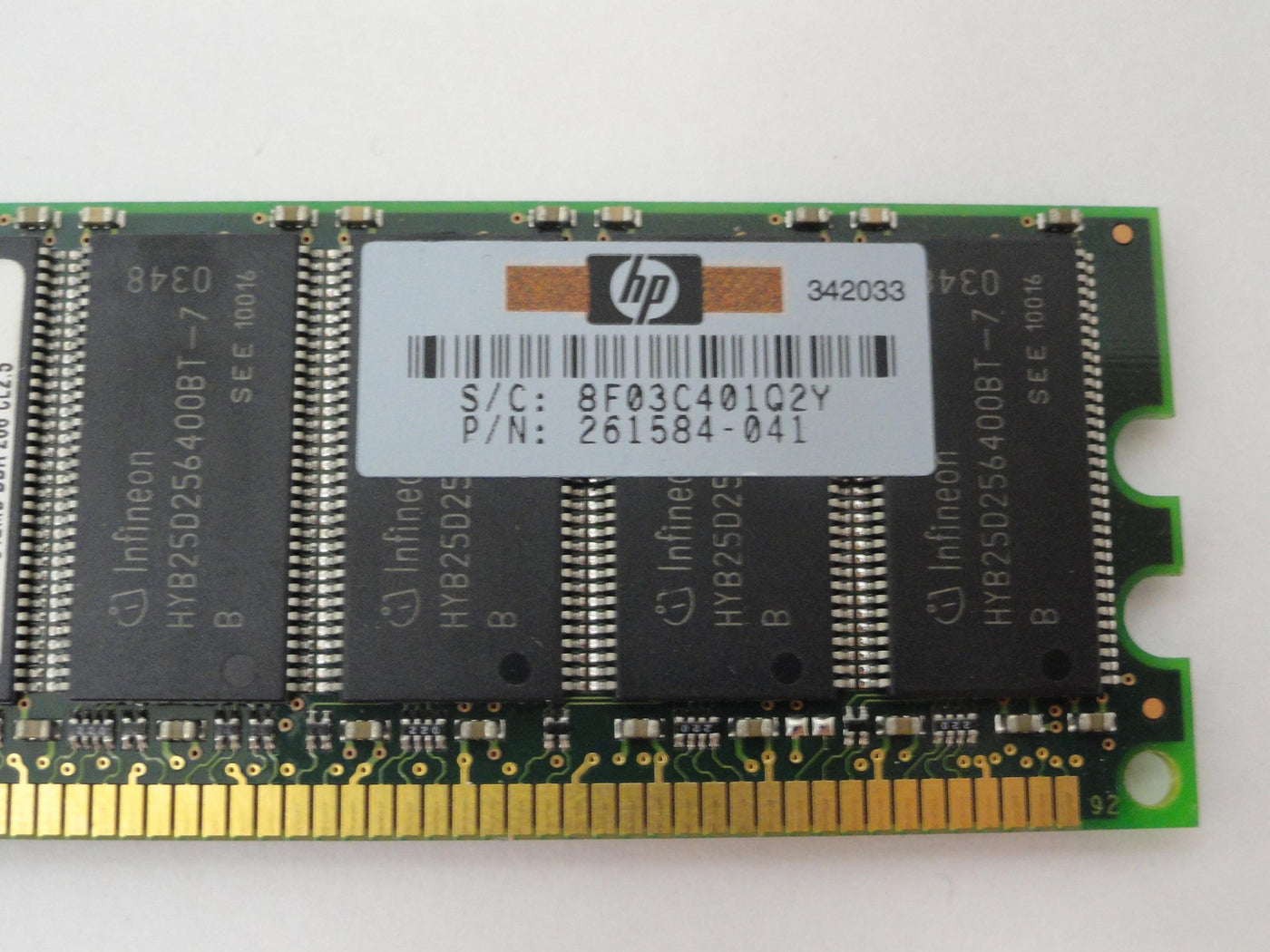 PR17038_HYS72D64500GR-7-B_Infineon HP 512Mb DDR 266 CL2 ECC Reg RAM Module - Image2