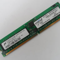 Micron Crucial 512MB PC3200 DDR-400 ECC Reg CL3 184Pin DIMM ( MT18VDDF6472G-40BG3 CT6472Y40B.18LFG4 ) REF